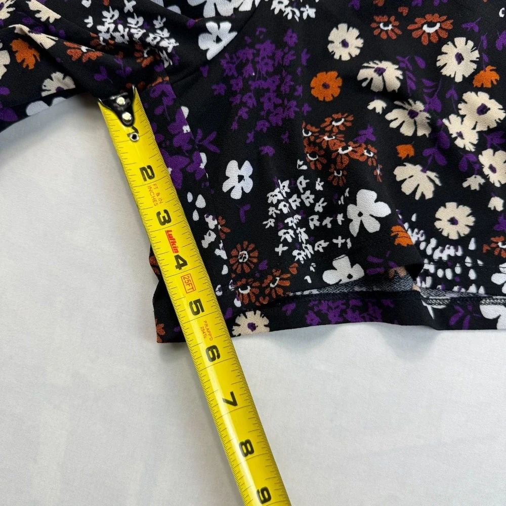 LuLaRoe Paper Bag Shorts Womens 2XL Multi Floral Stretch Lightweight Tie Waist
